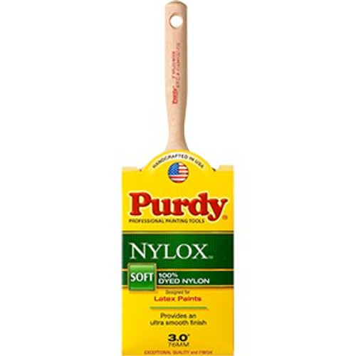 Purdy 144228230 3" 100% Dyed Nylon Soft Nylox Mode Paint Brush