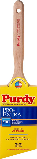 Purdy 144152730 3" Nylon/Polyester/Chinex Stiff Pro-Extra Glide Angular Paint Brush