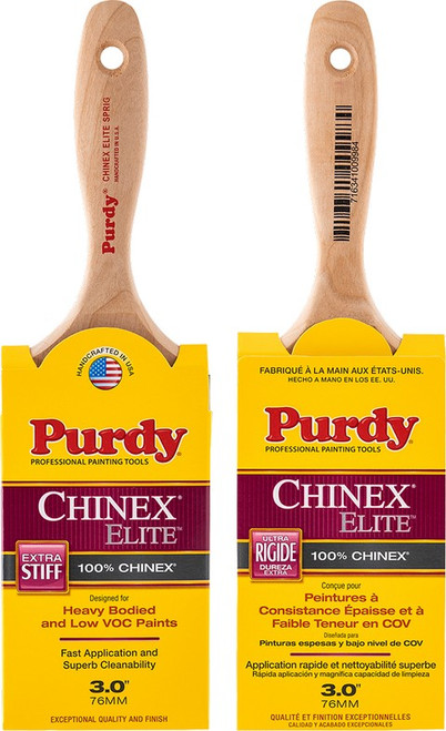 Purdy 144580930 3" 100% Chinex Extra Stiff Chinex Elite Sprig Paint Brush