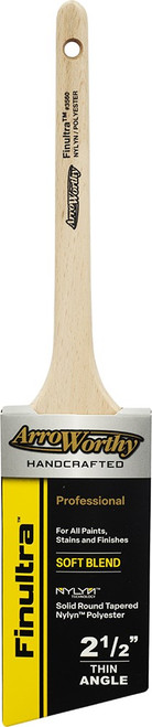 Arroworthy 3560 2-1/2" Finultra Rattail Angular Sash Nylyn/Poly Paint Brush Arroworthy 3560 2-1/2" Finultra Rattail Angular Sash Nylyn/Poly Paint Brush