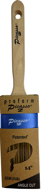 Proform G2-PIC1-2.5 2-1/2" Generation 2 Picasso Standard Handle Oval Angled PBT/Nylon Blended Paint Brush