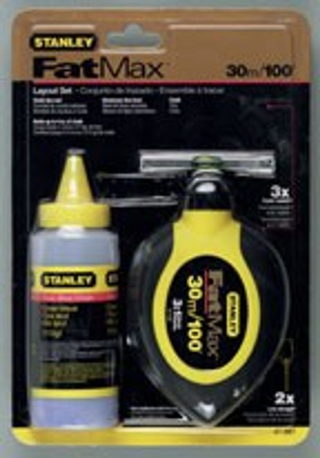 Stanley Tools 47-681L FATMAX Chalk Reel w/Blue Chalk & Fine Tip Marker