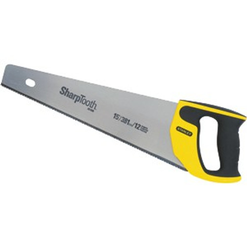 Stanley Tool 20-526 15" 12TPI Sharptooth Finish Cut Handsaw Stanley Tool 20-526 15" 12TPI Sharptooth Finish Cut Handsaw