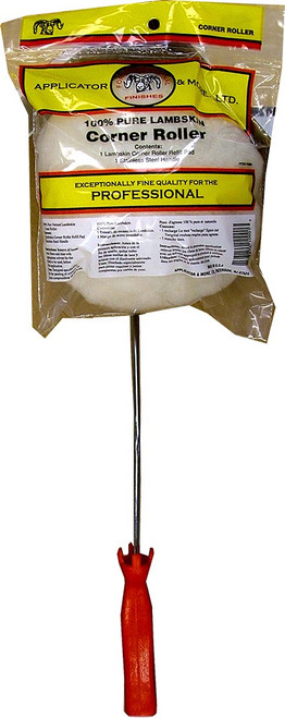 Applicators & More 10001 7" Lambskin Corner Roller w/18" Handle