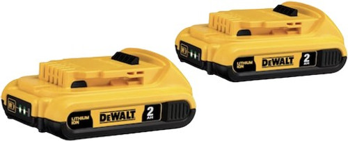 DeWalt DCB203-2 20V MAX 2.0AH Compact Lithium Ion Battery (2pk)