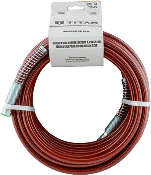Titan 316-513 25' X 1/4" Red Hose 316-513 Titan 316-513 25' X 1/4" Red Hose 316-513