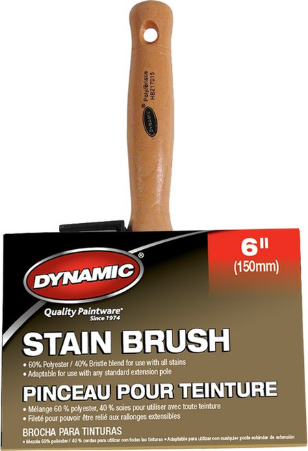 Dynamic 17015 6" x 1-1/4" (150mm x 30mm) Extra Thick Stain Brush