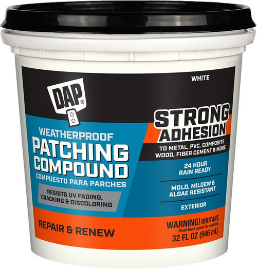 DAP 18787 qt Waterproof Patching Compound Advanced Exterior Filler - 8ct. Case
