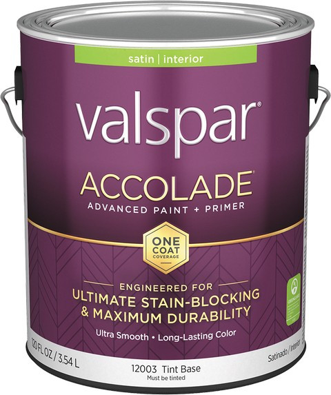 Valspar 12003.007 1gal Satin Finish Tint Base Accolade Interior Paint & Primer