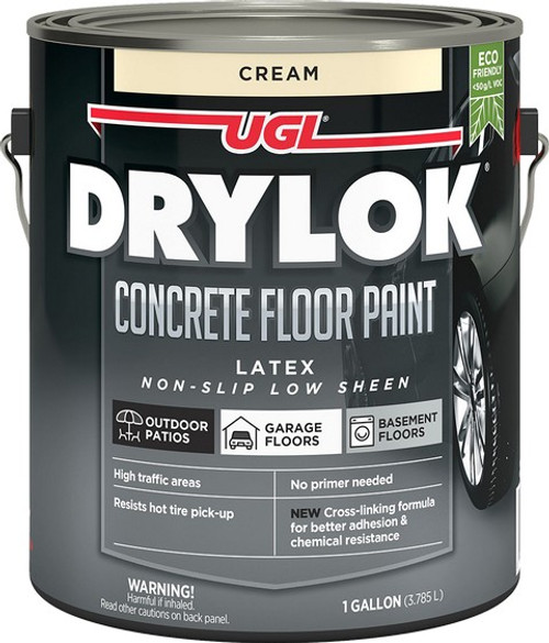 Drylok 43613 1gal Cream Water-Based Concrete Floor Paint Drylok 43613 1gal Cream Water-Based Concrete Floor Paint