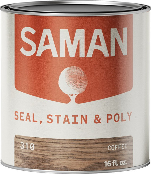 SamaN SSP-310-16 pt Coffee Seal Stain and Poly
