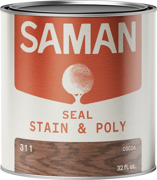 SamaN SSP-311-32 qt Cocoa Seal Stain and Poly - 6ct. Case