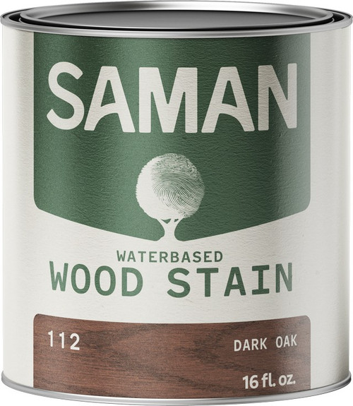 SamaN WWS-112-16 pt Dark Oak Water Based Stain - 12ct. Case