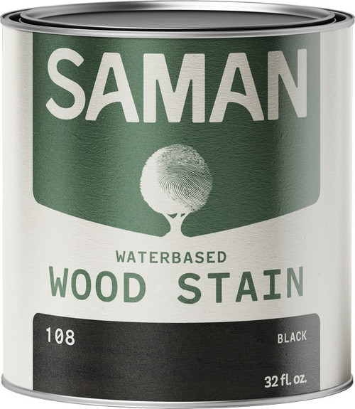 SamaN WWS-108-32 qt Black Water Based Stain