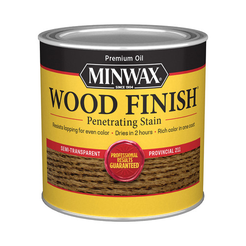 1/2 Pt Minwax 22110 Provincial Wood Finish Penetrating Oil-Based Wood Stain