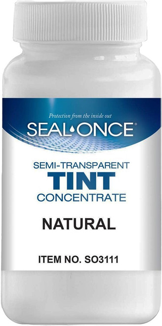 SEAL-ONCE SO3111 4oz Natural Semi-Transparent Wood Stain Tint Concentrate