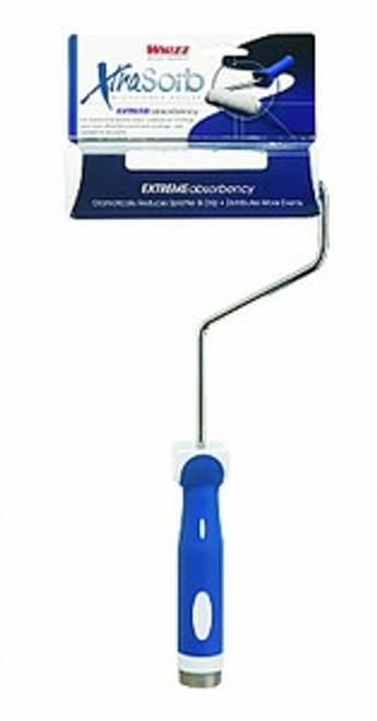 Whizz 72600 6" Xtrasorb Microfiber Blue Strip 3/8" Nap Mini Roller w/ 13" Frame