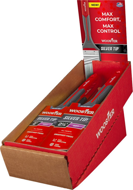 Wooster P5200 Silver Tip Griptech Max Counter Box (3ea G5224-2-1/2" & 3ea G5221-2-1/2")