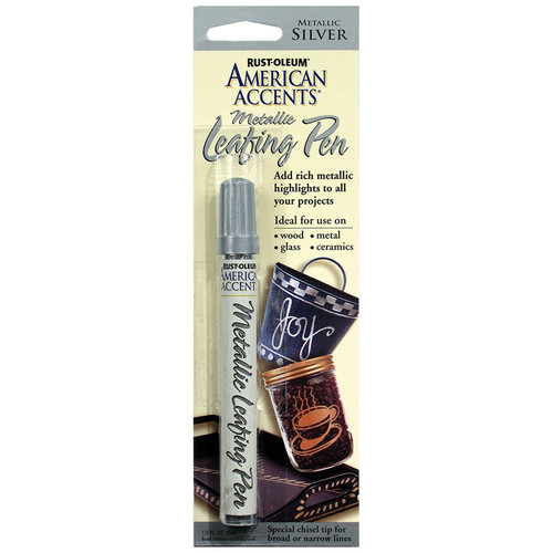0.33 Oz Rust-Oleum 215191 Silver American Accents Leafing Paint Pen - Case of 6