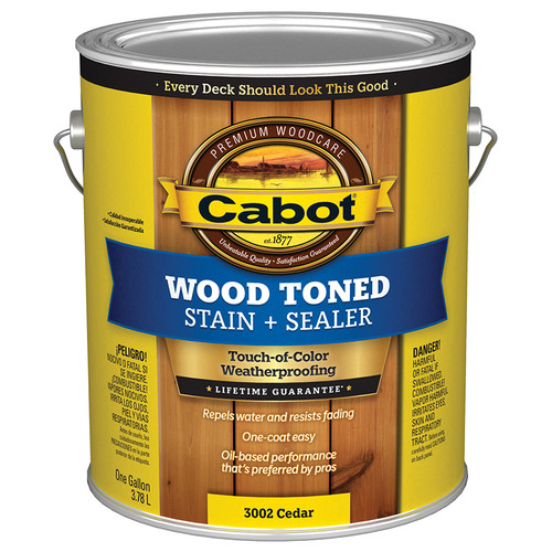 1 Gal Cabot 3002 Cedar Wood Toned Deck & Siding Stain
