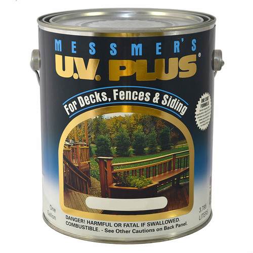 1 Gal Messmer's MC-501-1 Natural Pine/Fir U.V. Plus Decks, Fences & Siding Semi-Transparent Oil-Based Stain - Case of 4