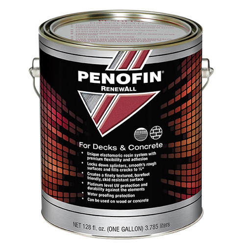 1 Gal Penofin F1RPWGA Pewter Renewall Exterior Deck & Concrete Coating - Case of 4