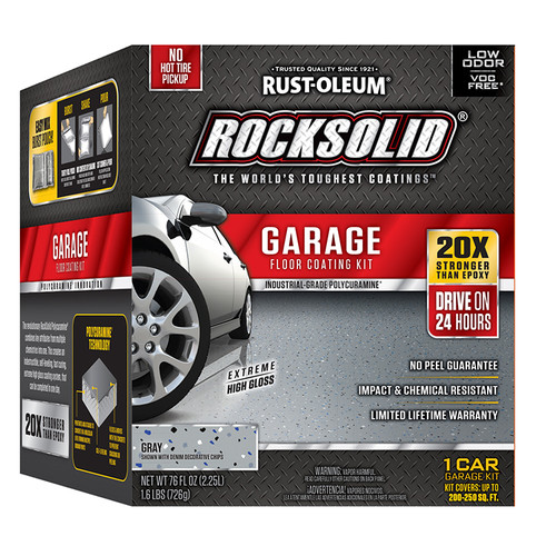1 Gal Rust-Oleum 60003 Gray RockSolid Garage Floor Coating