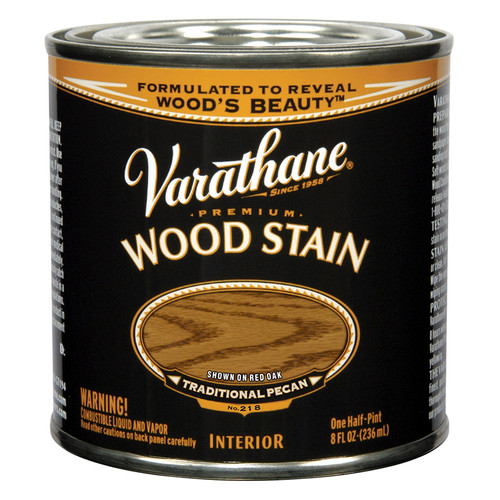 1/2 Pt Rust-Oleum 211790 Traditional Pecan Varathane Interior Oil-Based Premium Wood Stain - Case of 4