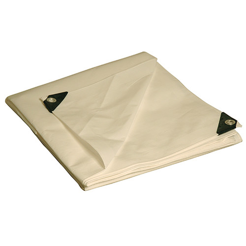10' x 12' Foremost 31012 White Dry Top 10-Mil Heavy Duty Tarp