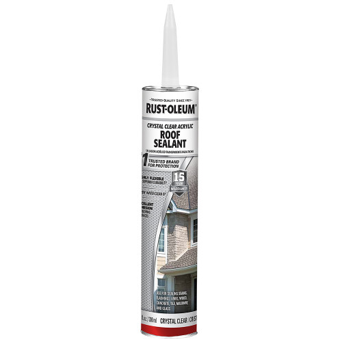 10.1 Oz Rust-Oleum 301825 Clear Roofing Clear Acrylic Roof Sealant