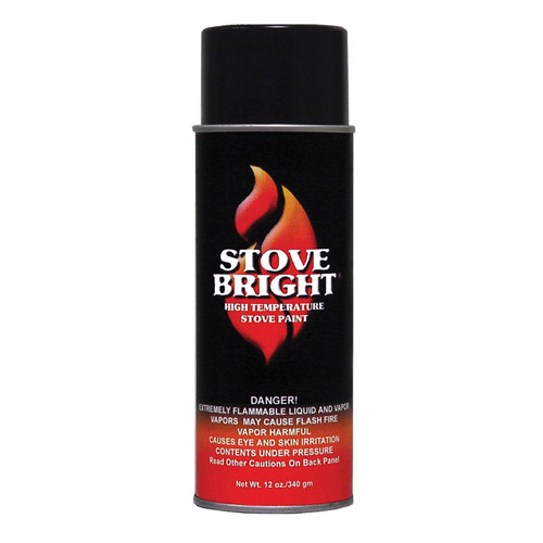 12 Oz Forrest Paint 6159 Brown Stove Bright High Temperature Paint - Case of 12