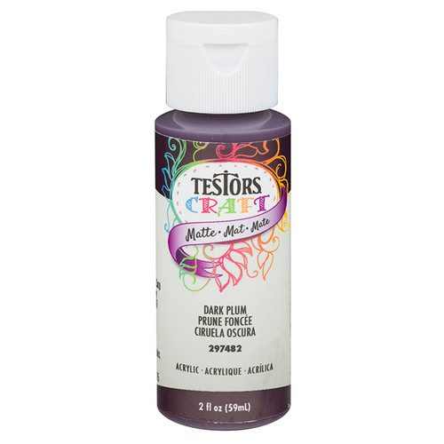 2 Oz Rust-Oleum 297482 Dark Plum Testors Acrylic Craft Paint