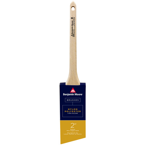 2" Benjamin Moore U61820-017 Nylon/Polyester Paint Brush, Nylon/Polyester Firm Thin Angle Sash