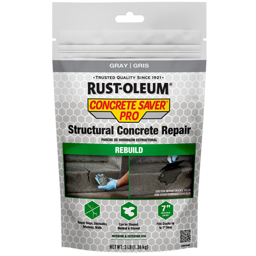 3 Lbs Rust-Oleum 392532 Gray Concrete Saver Pro Structural Concrete Repair - Case of 6 3 Lbs Rust-Oleum 392532 Gray Concrete Saver Pro Structural Concrete Repair - Case of 6