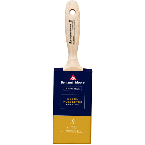 3" Benjamin Moore U60030-017 Nylon/Polyester Paint Brush, Nylon/Polyester Firm, Beavertail
