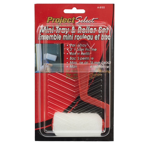 3" Linzer A 8102 Red Project Select 3 Piece Mini Tray & 3" Roller Set