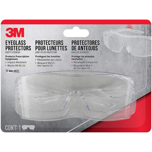 3M 47031H1-DC Clear Safety Eyewear Anti-Scratch Eyeglass Protectors