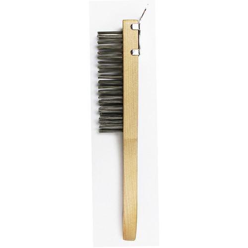 4 x 11 Row Premier 411SC Z-Pro Heavy Duty Wire Brush with Scraper - Case of 12