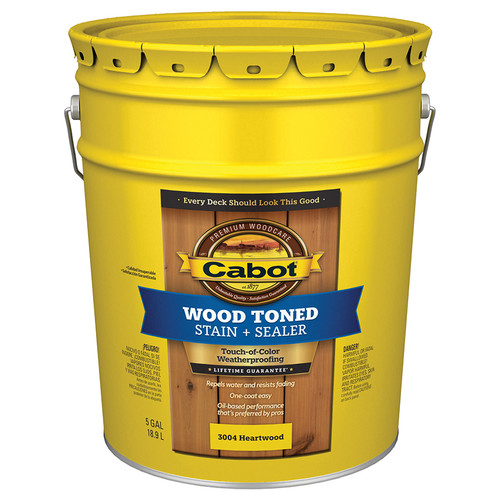 5 Gal Cabot 3004 Heartwood Wood Toned Deck & Siding Stain