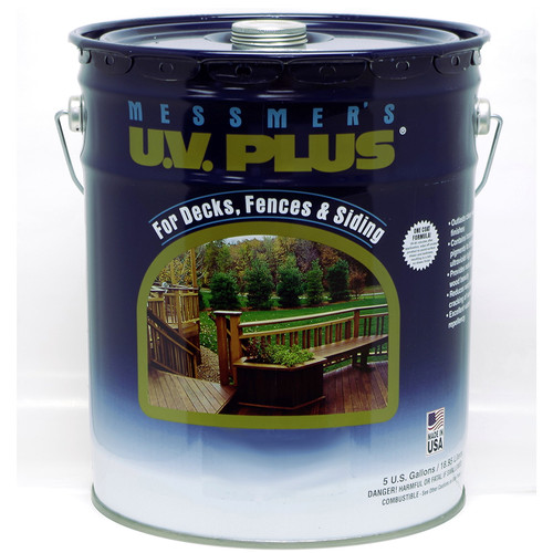 5 Gal Messmer's MS-612-5 Lakeside Brown U.V. Plus Decks, Fences & Siding Semi-Transparent Oil-Based Stain