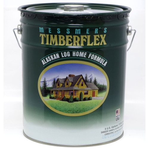 5 Gal Messmer's TF-503 Natural Redwood Timberflex Alaskan Log Home Formula, Oil-Based Exterior Wood Finish