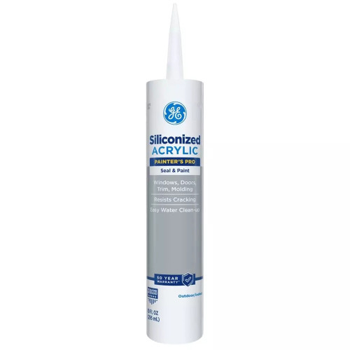 10 Oz GE 2874546 Clear Painter's Pro Siliconized Acrylic Caulk - Case of 12 10 Oz GE 2874546 Clear Painter's Pro Siliconized Acrylic Caulk - Case of 12