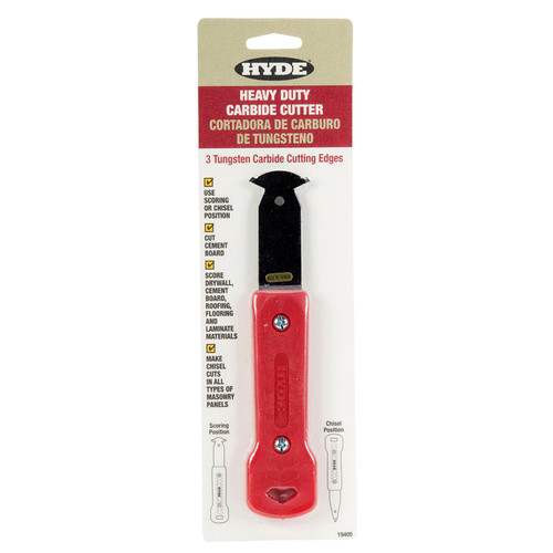 Hyde 19408 Hyde Heavy Duty Carbide Cutter w/ 3 Blades