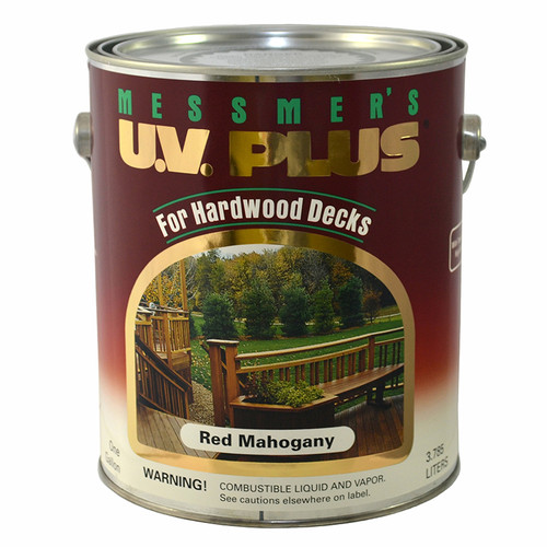 1 Gal Messmer's MH-505-1 Red Mahogany U.V. Plus Hardwood Deck Oil-Based Stain - Case of 4