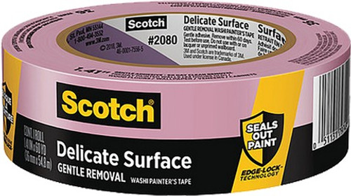 3M 2080-36EC 1.41" x 60yd (36mm) Scotch Delicate Surface Painters Tape
