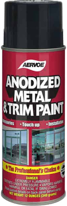 Aervoe 1850 16oz Calif. Anodized Black Bronze Metal & Trim Paint