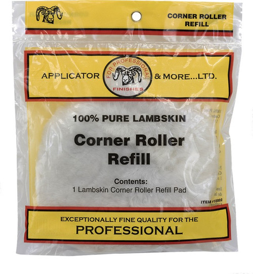 Applicators & More 10002 7" Lambskin Corner Roller Refill