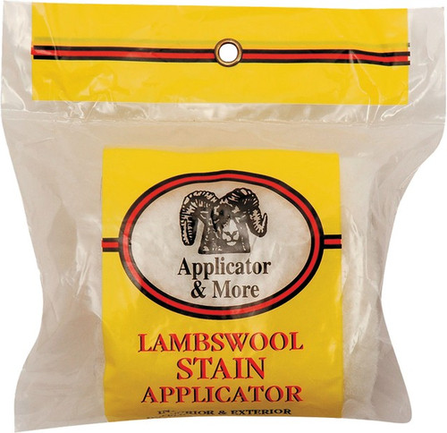 Applicators & More 44600 5" Lambskin Stain Applicator