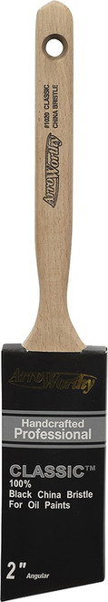 ArroWorthy 1020 2" Black China Bristle Classic Professional Angle Sash Paint Brush