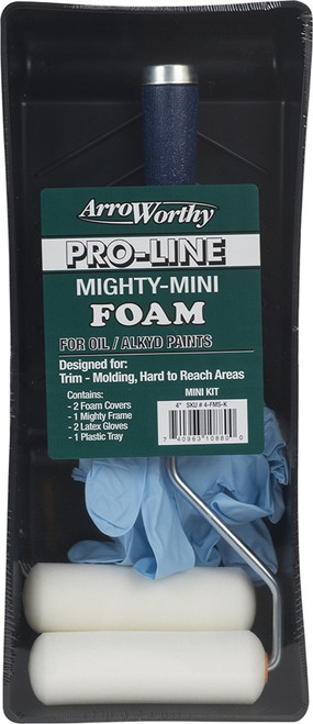 ArroWorthy 4-FMS-K 4" Mini Foam Mini Roller Kit
